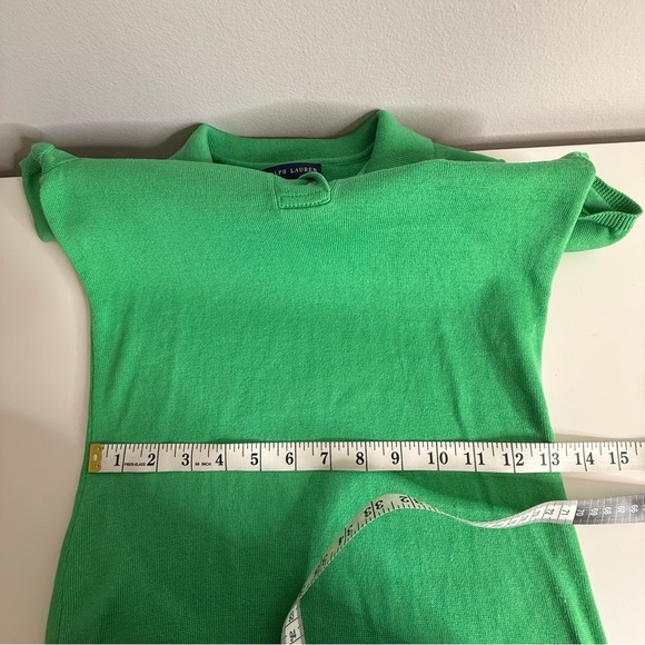 Ralph Lauren Hunter Jumper Equestrian Tennis Knit Polo Dress Green - Picture 10 of 10